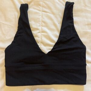 lululemon athletica Black V-Neck Bralette